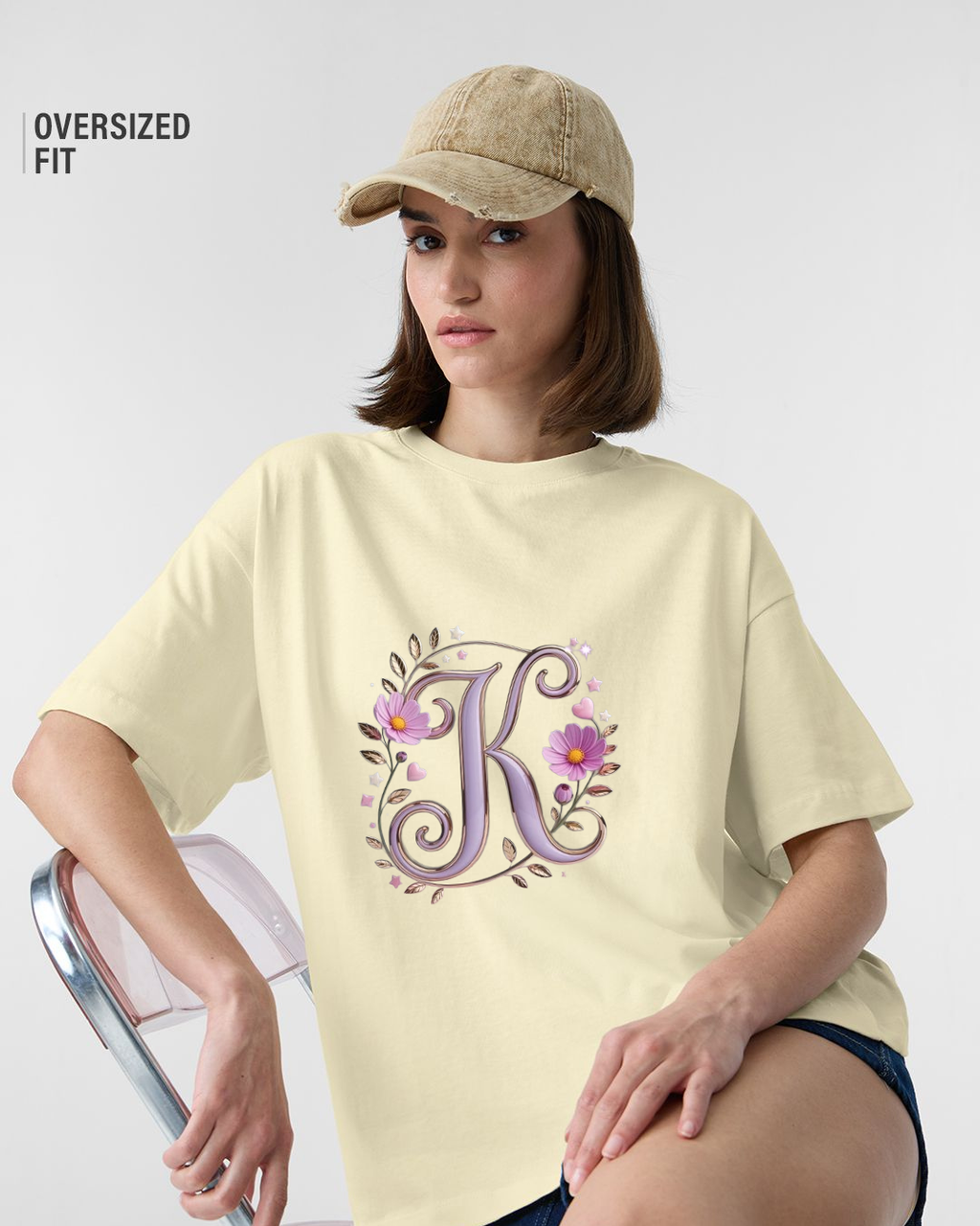 Signature Blossom Letter Tee