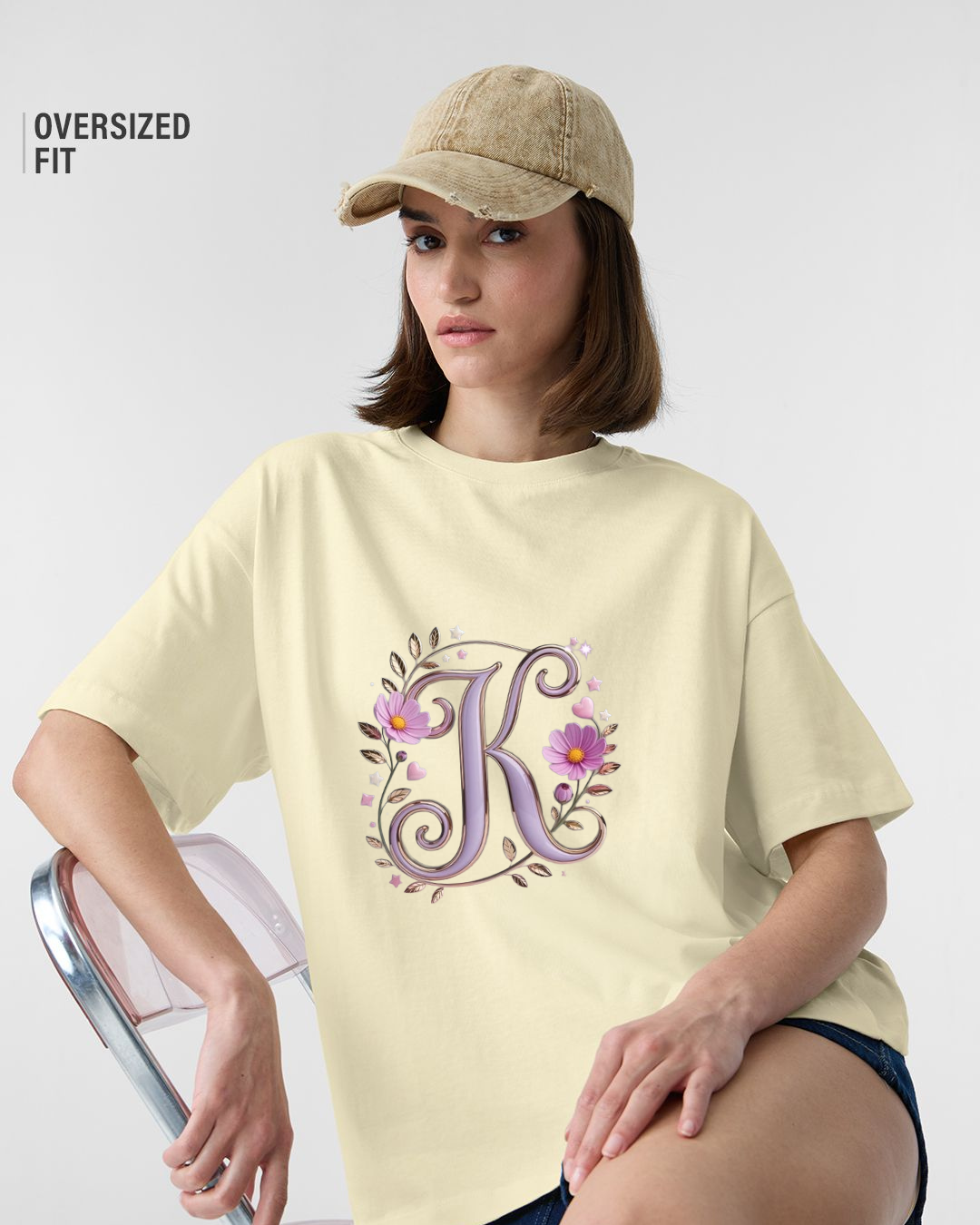 Signature Blossom Letter Tee