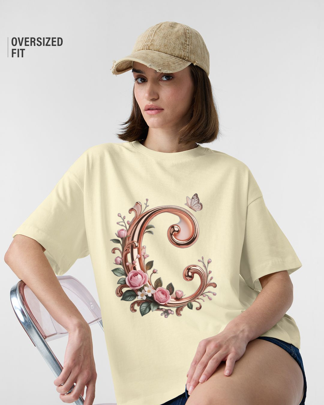 Floral Monogram Signature Tee