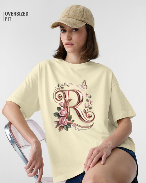 Blossom Initial Statement Tee