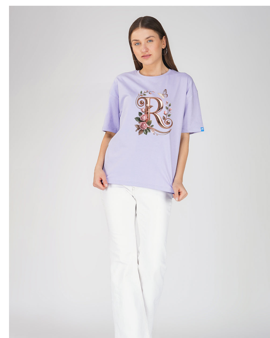 Blossom Initial Statement Tee