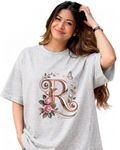Blossom Initial Statement Tee