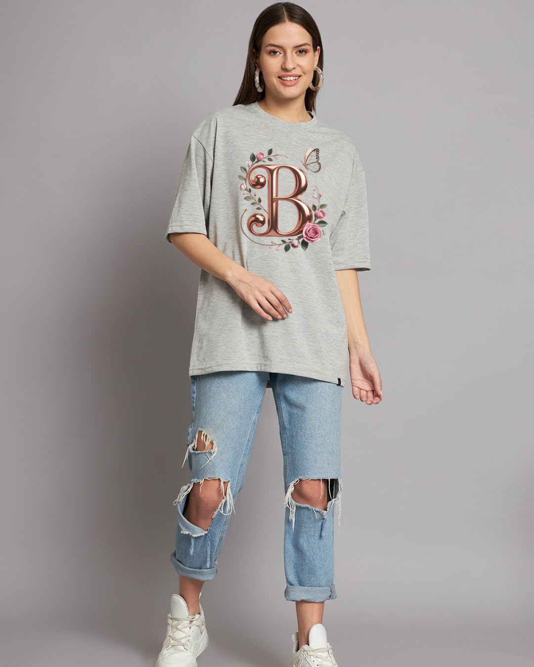 Signature Floral Initial Tee