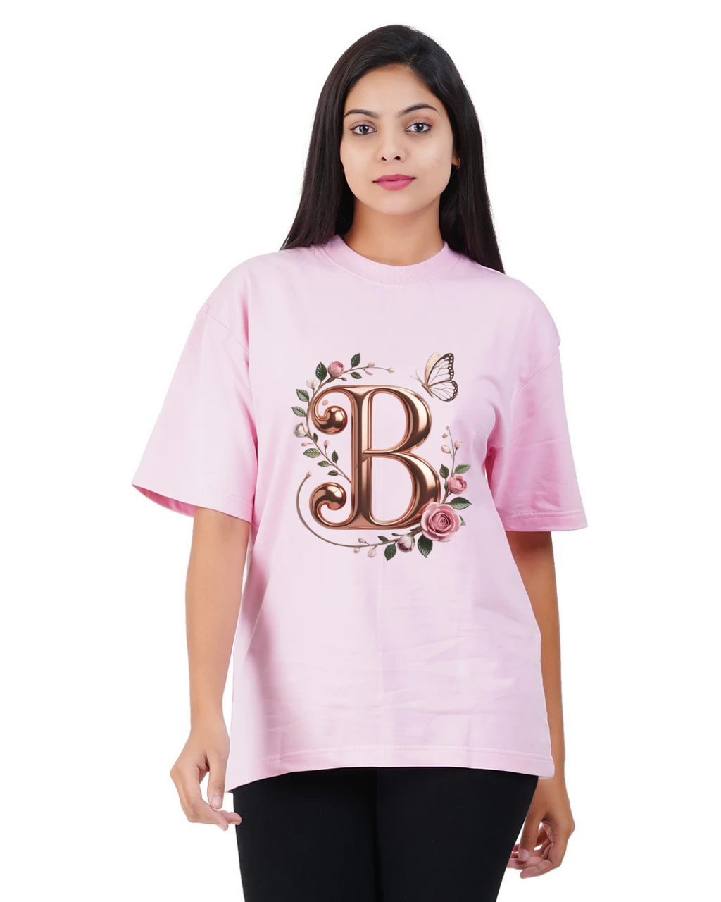 Signature Floral Initial Tee