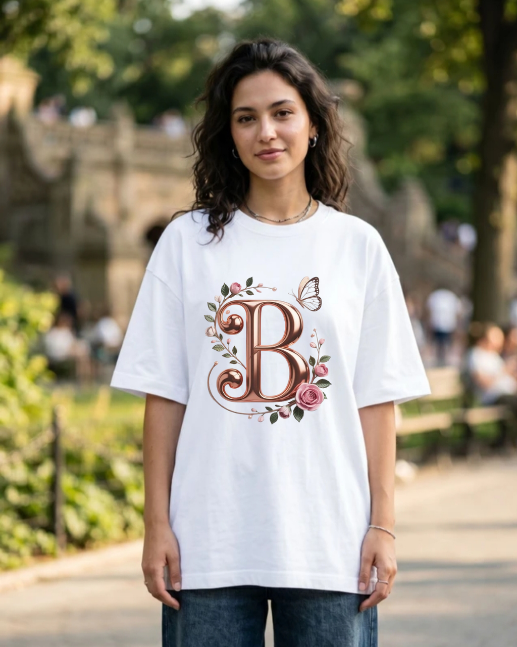 Signature Floral Initial Tee