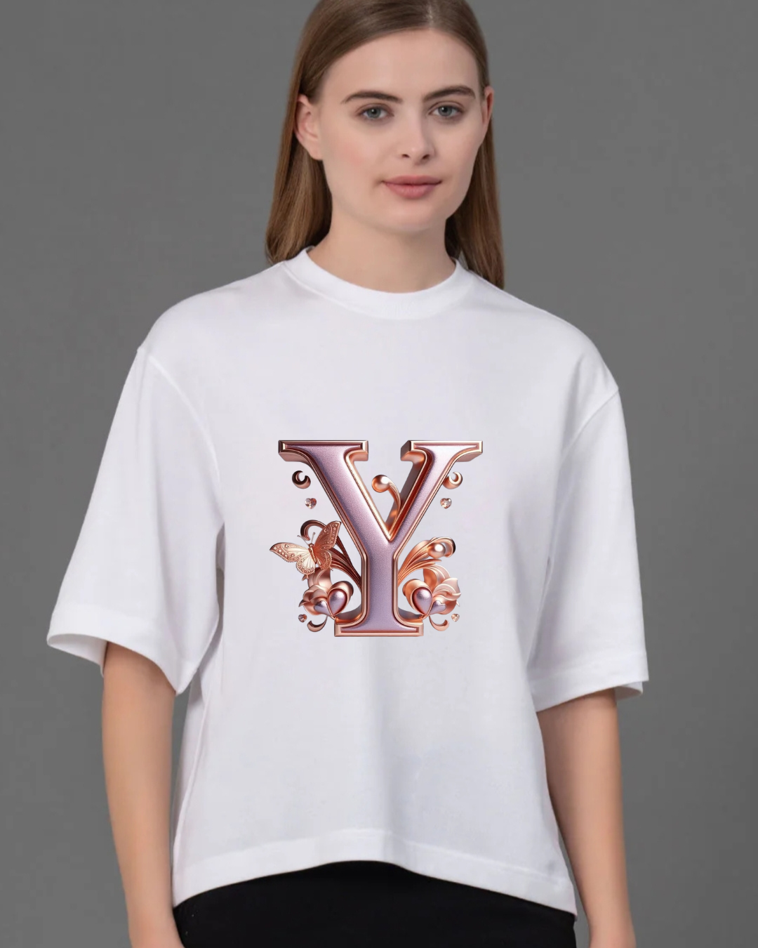 Floral Grace Letter Tee