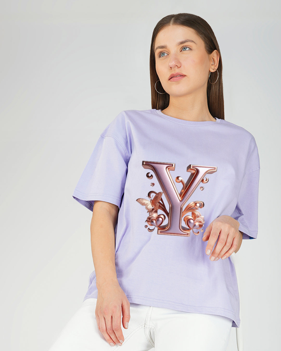 Floral Grace Letter Tee