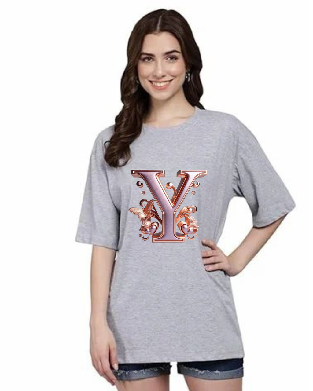 Floral Grace Letter Tee