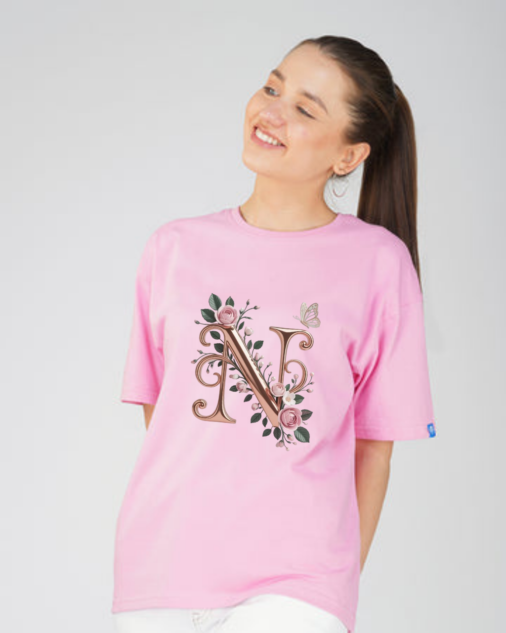 Floral Identity Oversized Tee