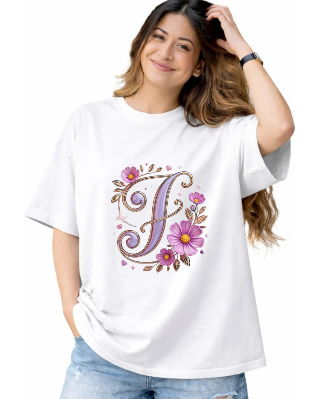 Signature Petal Letter Tee