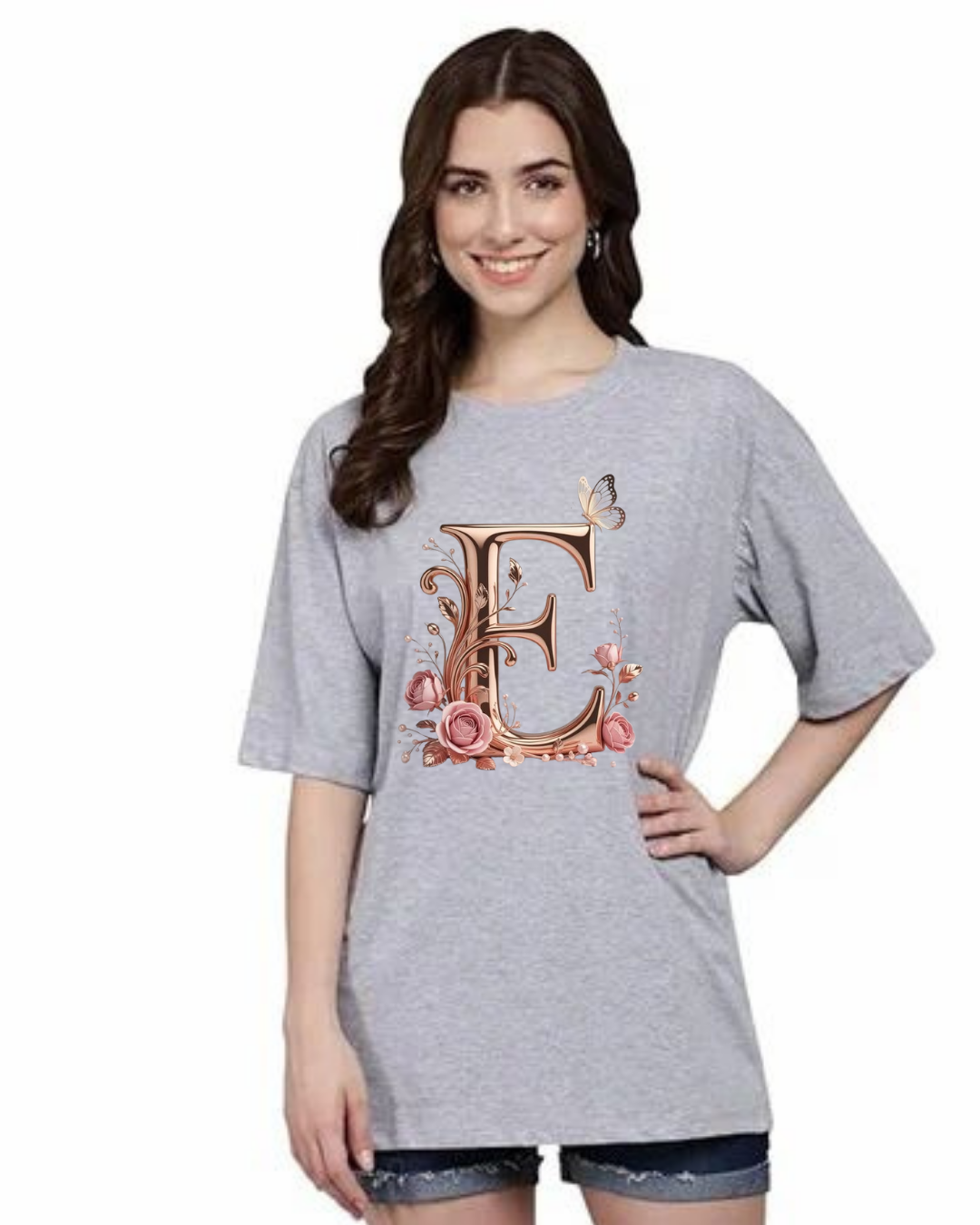 Luxury Floral Monogram Tee
