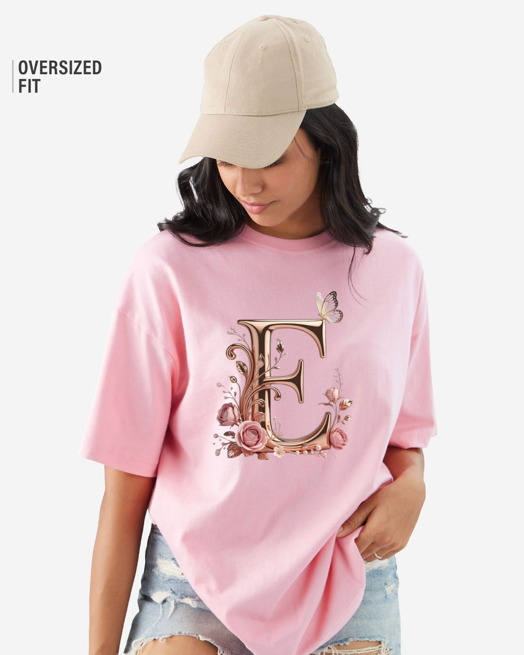 Luxury Floral Monogram Tee