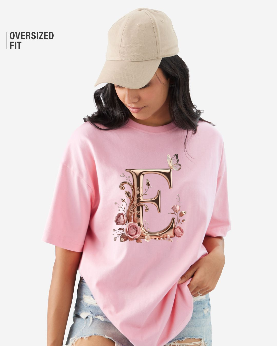 Luxury Floral Monogram Tee