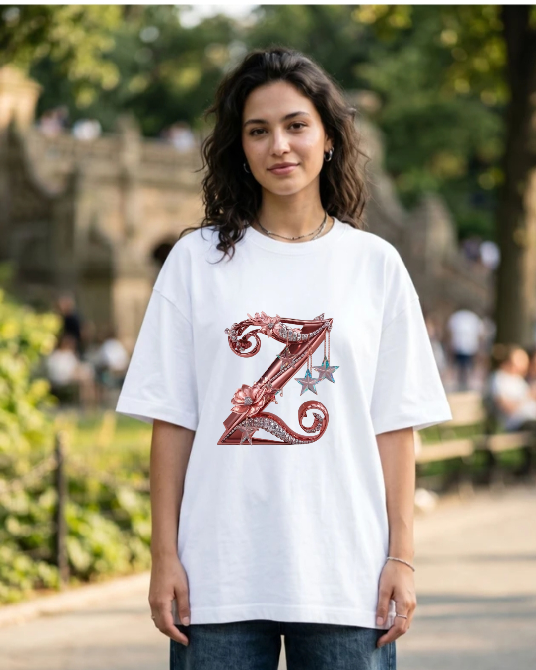 Personalized Bloom Initial Tee