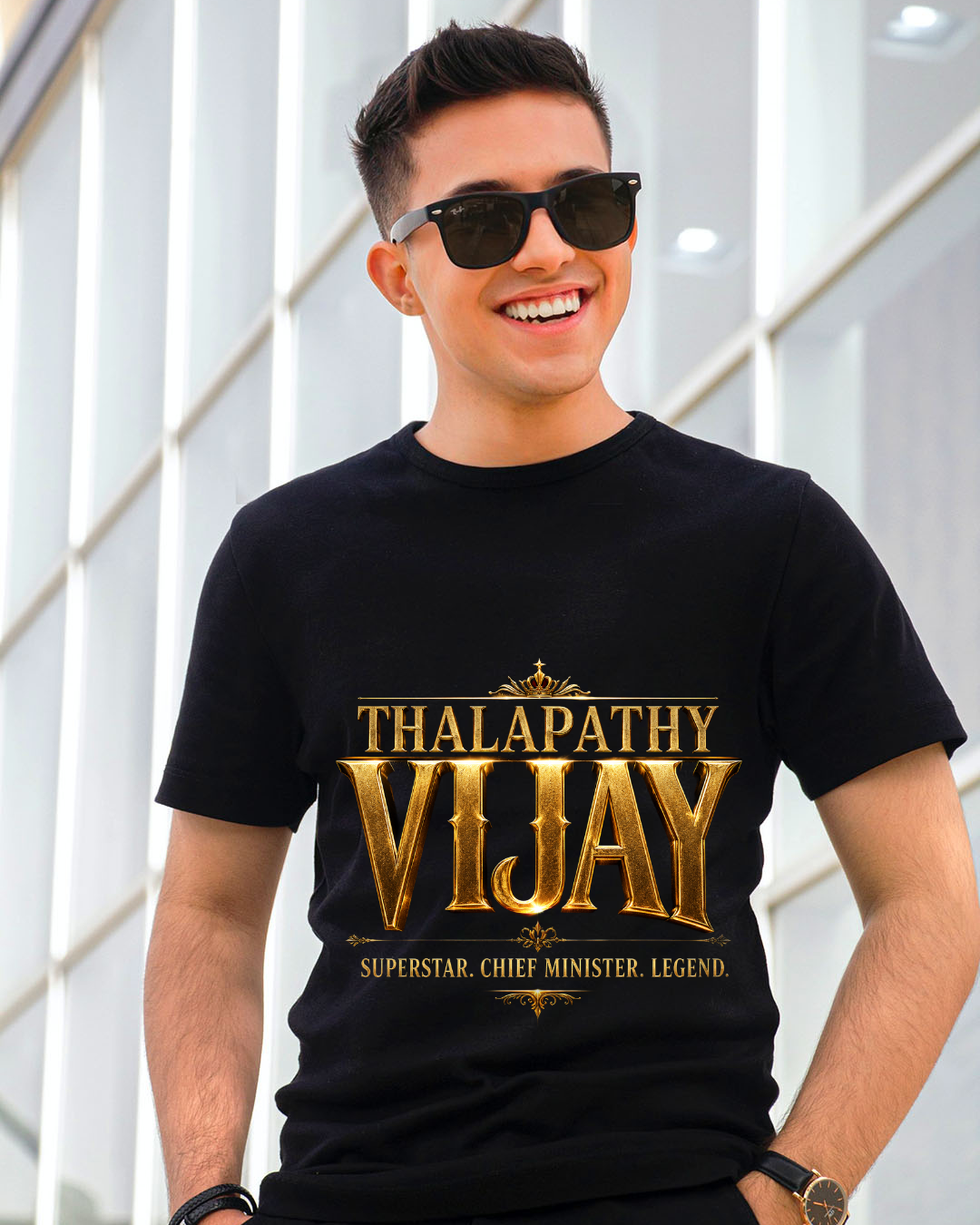 THALAPATHY VIJAY – Superstar. Chief Minister. Legend. Premium Tee