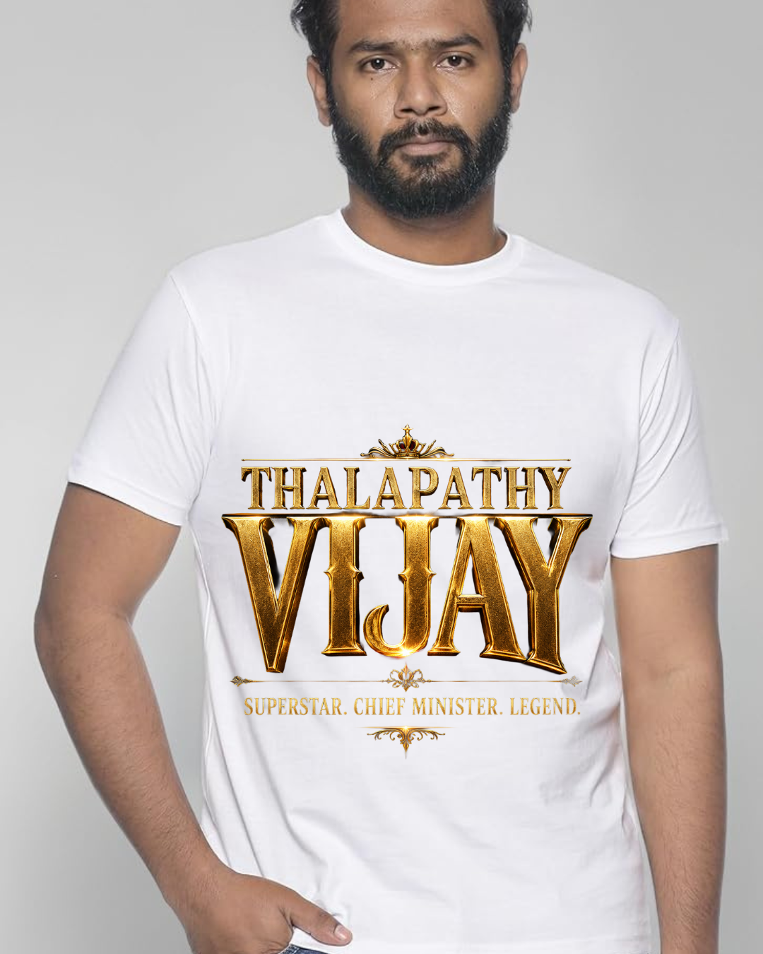 THALAPATHY VIJAY – Superstar. Chief Minister. Legend. Premium Tee
