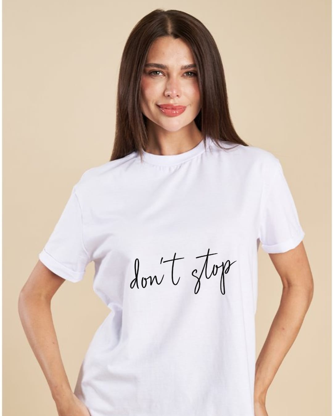 The “don’t stop” Crop Tee