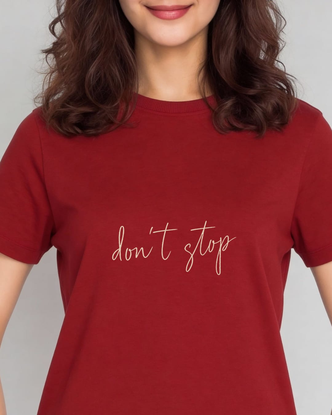 The “don’t stop” Crop Tee