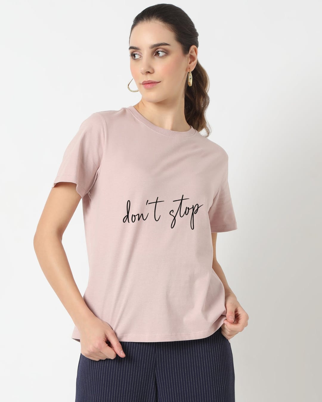 The “don’t stop” Crop Tee