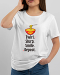 🍜 Maggi Lover – Twirl. Slurp. Smile. Repeat. Premium Cotton T-Shirt